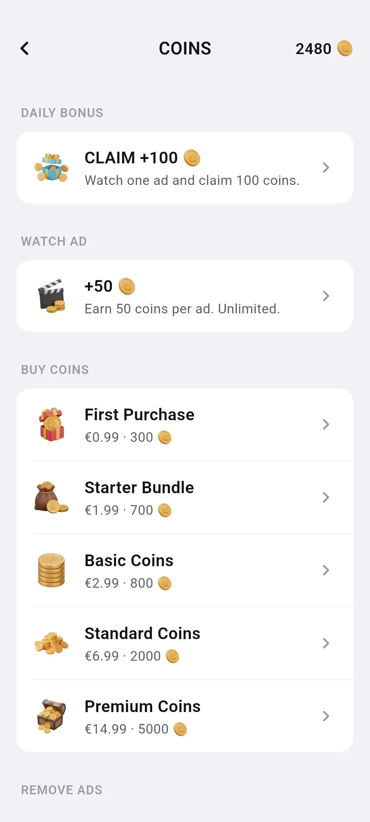 The coin shop